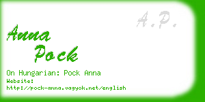 anna pock business card